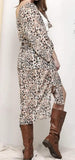 Brush Stroke Leopard Kimono