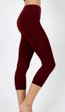 Capri leggings - burgundy