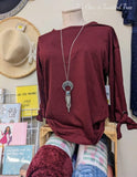 Tie sleeve top