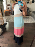 Chevron Colorblock Maxi