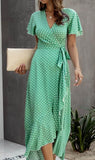 Green Polka Dot Maxi