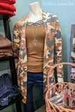 Almond Camo Cardigan