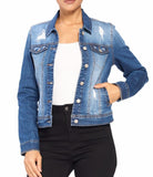 Distressed Denim Jacket
