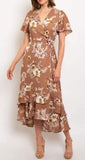 Floral Wrap Maxi