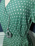 Green Polka Dot Maxi